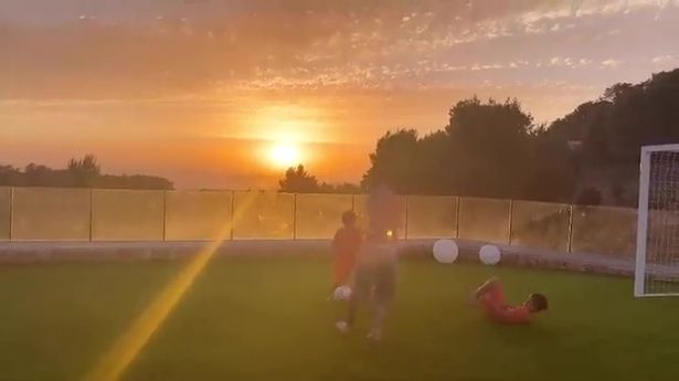 Messi nutmegged youngest son Mateo in a cute video