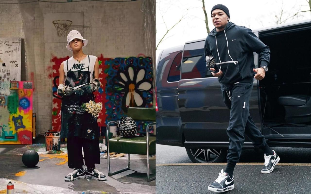 Netizens мarʋel at G-Dragon's genius artistic talent as world stars like Kylian MƄappe are seen wearing the shoes he designed | allkpop