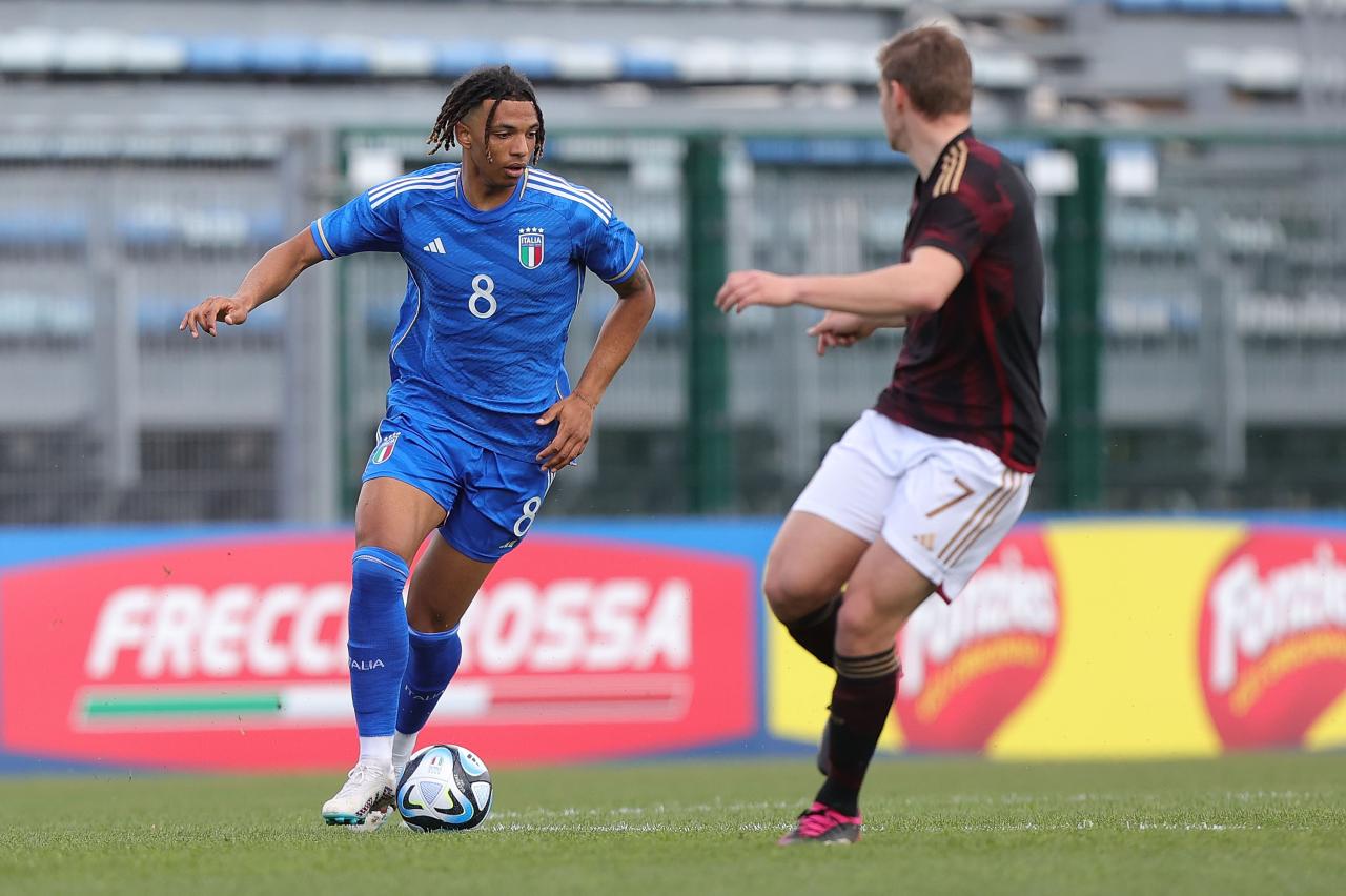 Ndour in action for Italy's U20 side