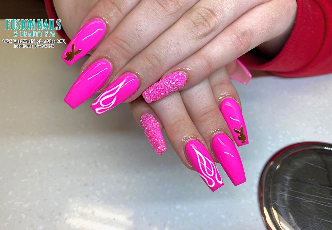 Excellent nail designs from nail salon Fusion Nails & Beauty Spa Petaluma, CA 94954