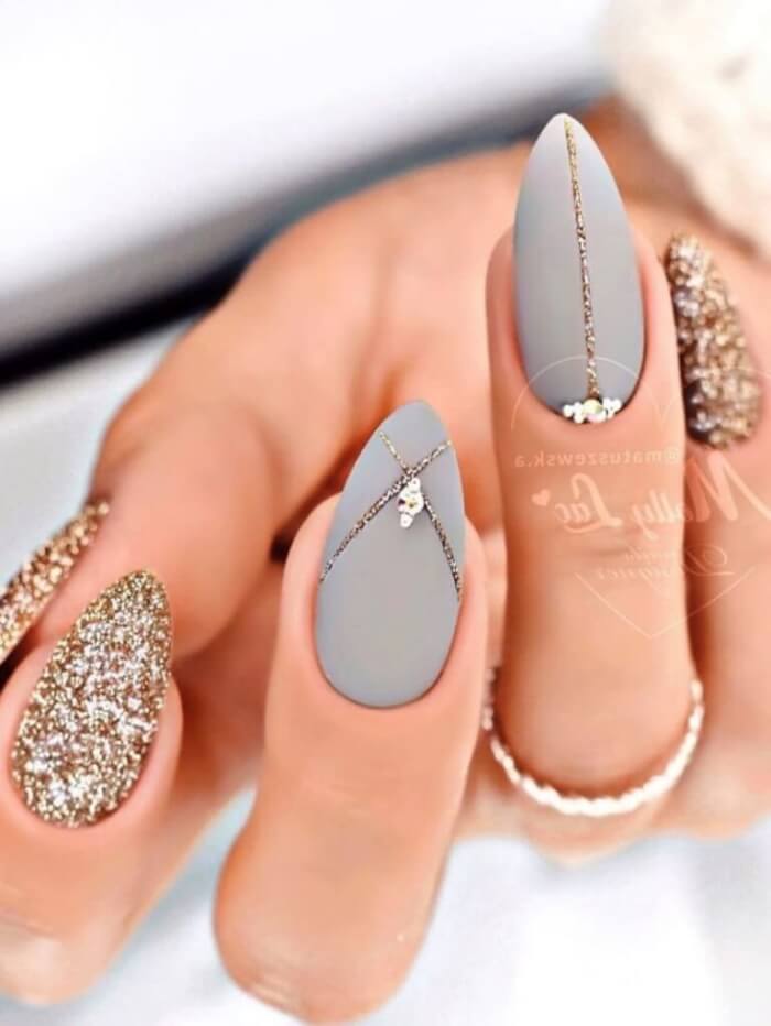 30+ Stunning Nail Designs In Gray To Be Your Go-To Neutral - 227