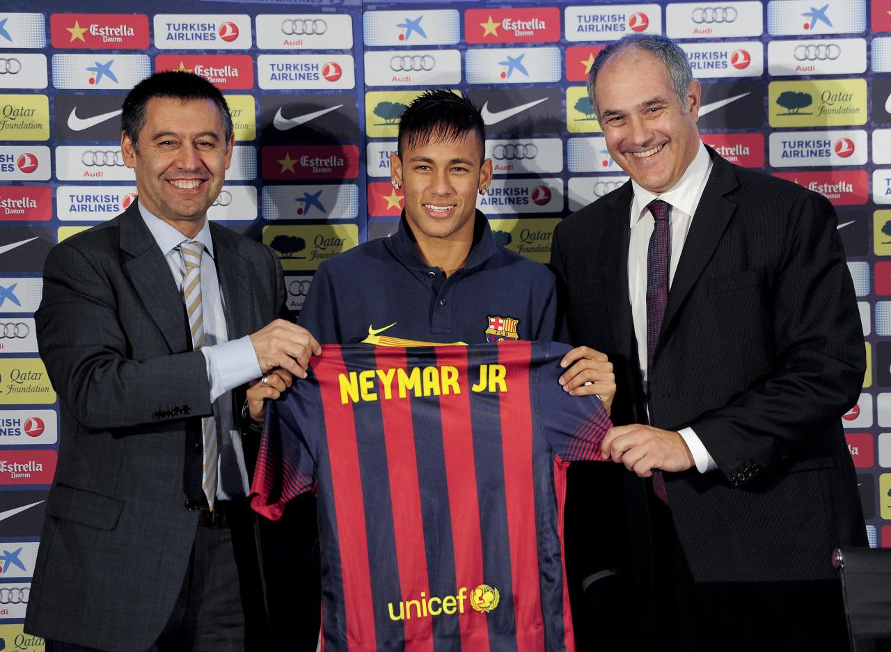  Neymar's transfer from Santos to Barcelona in 2013 has led to bitter court case