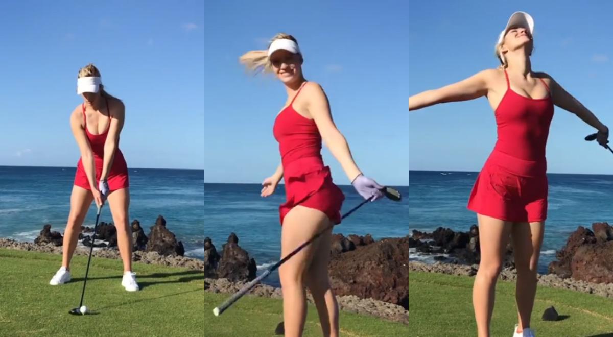 A Golfer's Paradise: Paige Spiranac's Round at Mauna Lani South Course in Hawaii 6